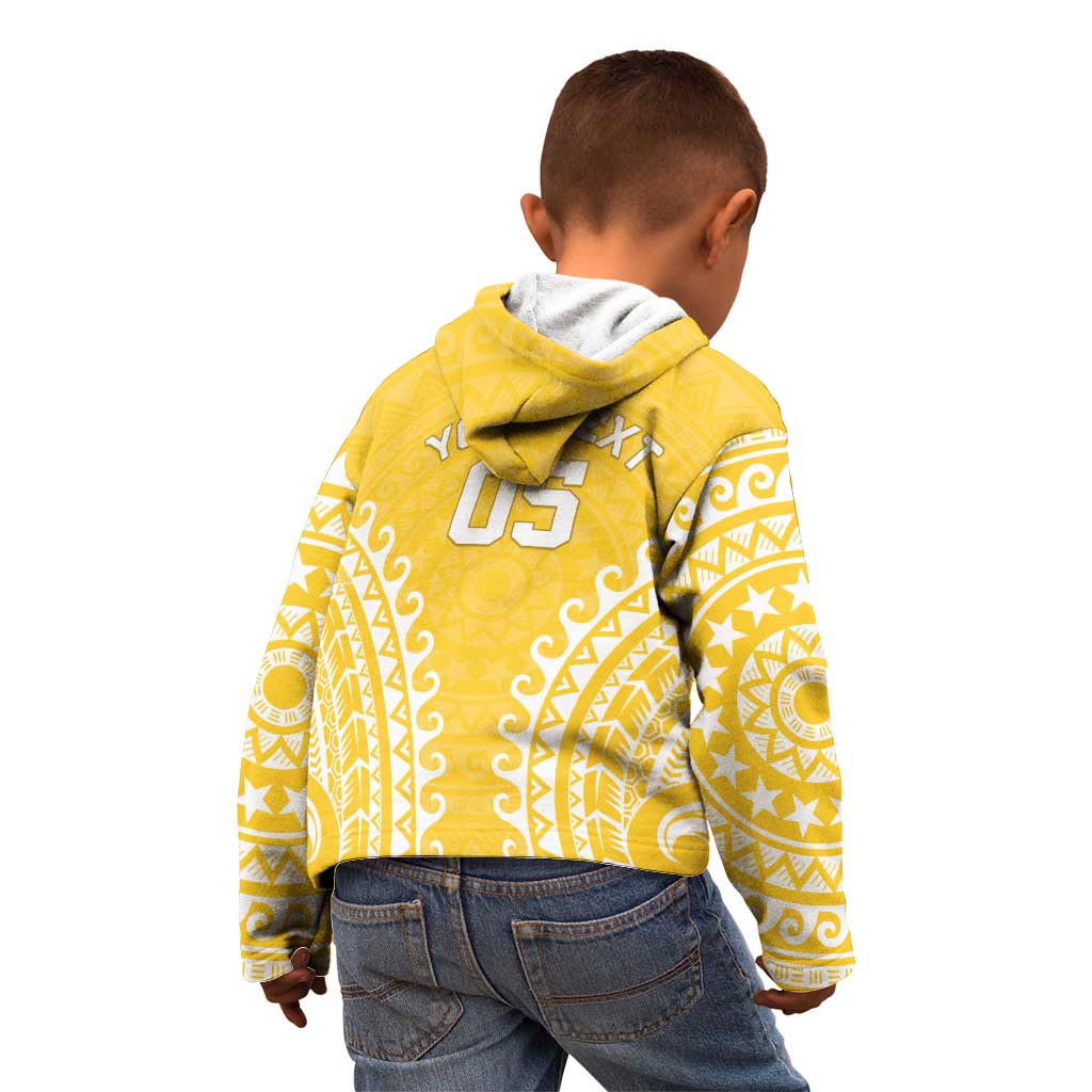 Custom Cook Islands Aitutaki Kid Hoodie Polynesian Tribal Tattoo LT05 - Polynesian Pride