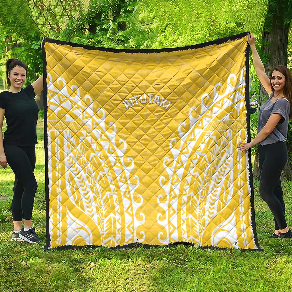 Cook Islands Aitutaki Quilt Polynesian Tribal Tattoo LT05 - Polynesian Pride