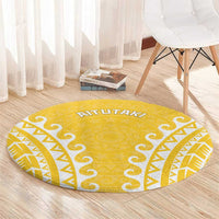 Cook Islands Aitutaki Round Carpet Polynesian Tribal Tattoo LT05 - Polynesian Pride
