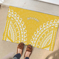 Cook Islands Aitutaki Rubber Doormat Polynesian Tribal Tattoo LT05 - Polynesian Pride