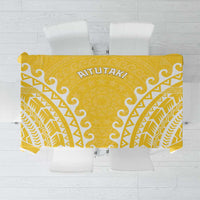 Cook Islands Aitutaki Tablecloth Polynesian Tribal Tattoo LT05 Yellow - Polynesian Pride