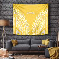 Cook Islands Aitutaki Tapestry Polynesian Tribal Tattoo LT05 Yellow - Polynesian Pride