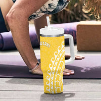 Cook Islands Aitutaki Tumbler With Handle Polynesian Tribal Tattoo LT05 - Polynesian Pride