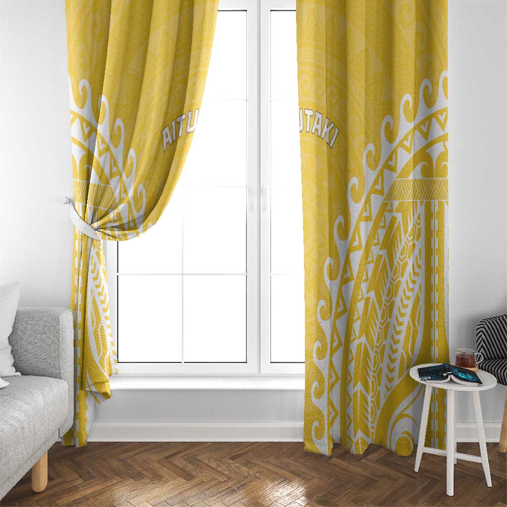 Cook Islands Aitutaki Window Curtain Polynesian Tribal Tattoo LT05 - Polynesian Pride