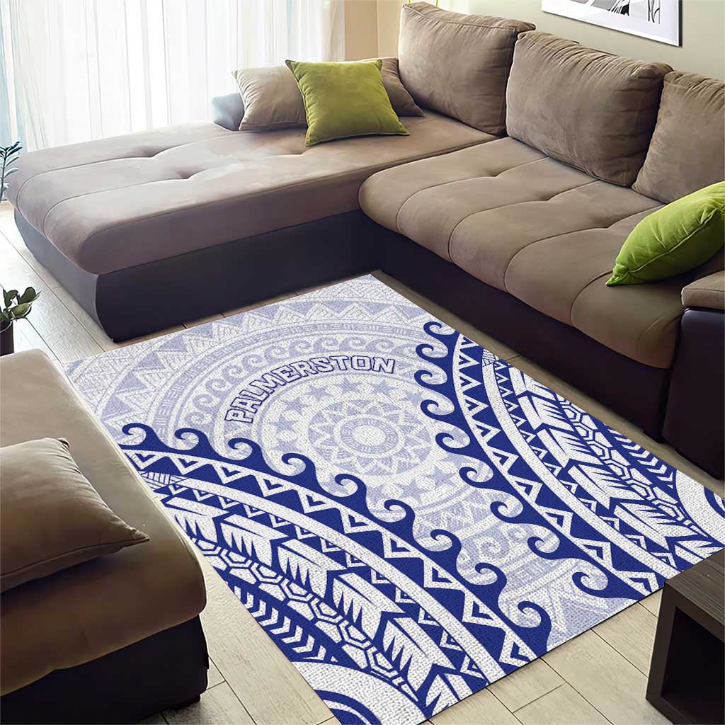 Cook Islands Palmerston Area Rug Polynesian Tribal Tattoo LT05 - Polynesian Pride