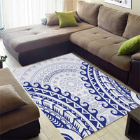 Cook Islands Palmerston Area Rug Polynesian Tribal Tattoo LT05 - Polynesian Pride