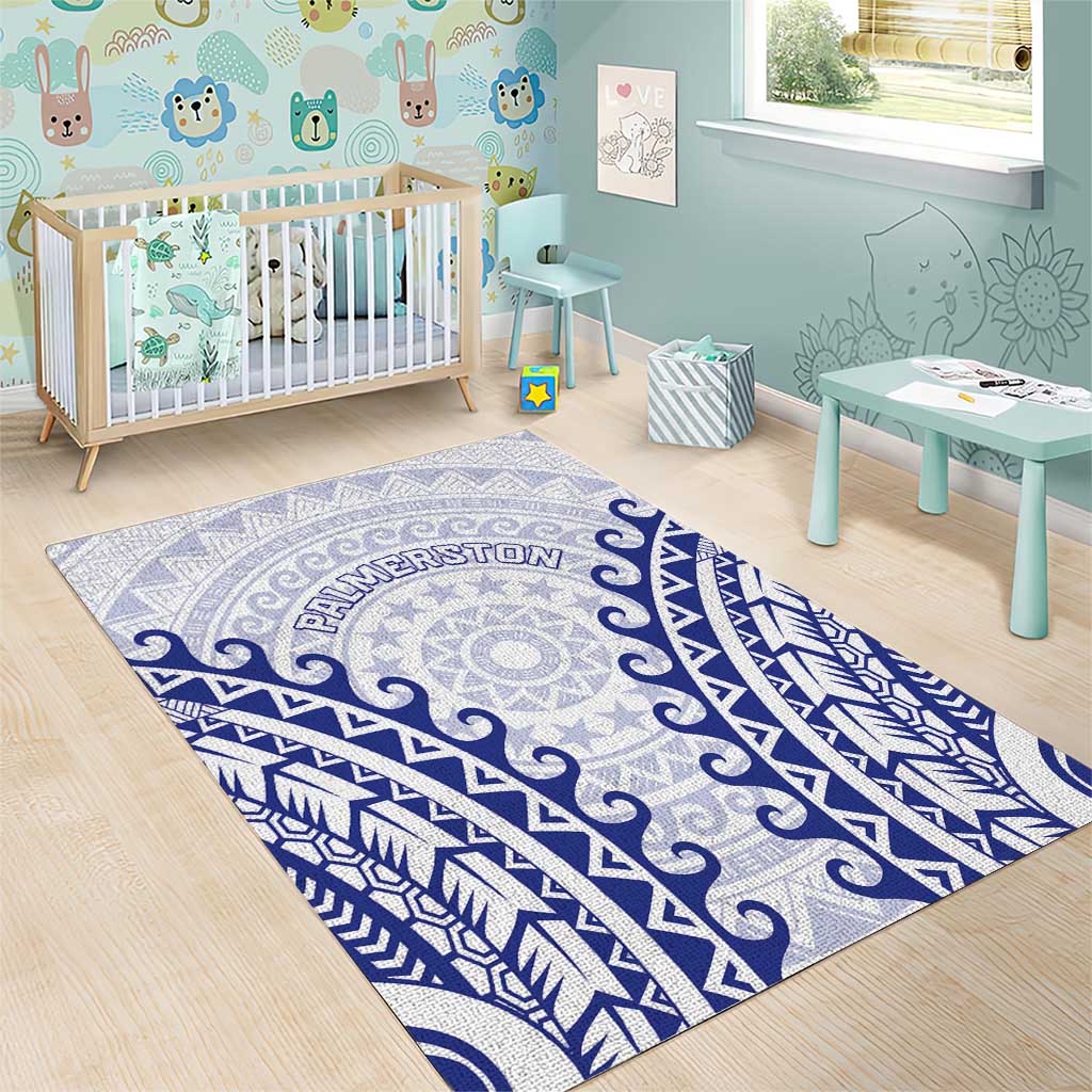 Cook Islands Palmerston Area Rug Polynesian Tribal Tattoo LT05 - Polynesian Pride