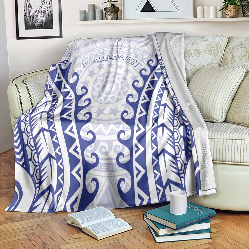 Cook Islands Palmerston Blanket Polynesian Tribal Tattoo LT05 Navy - Polynesian Pride