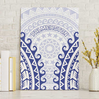 Cook Islands Palmerston Canvas Wall Art Polynesian Tribal Tattoo LT05 Without Frame Navy - Polynesian Pride