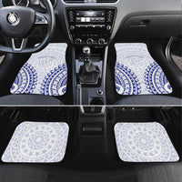 Custom Cook Islands Palmerston Car Mats Polynesian Tribal Tattoo LT05 Set 4pcs Navy - Polynesian Pride