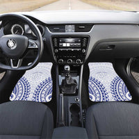 Custom Cook Islands Palmerston Car Mats Polynesian Tribal Tattoo LT05 Set 2pcs - Front Navy - Polynesian Pride