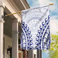 Cook Islands Palmerston Garden Flag Polynesian Tribal Tattoo LT05 House Flag Navy - Polynesian Pride