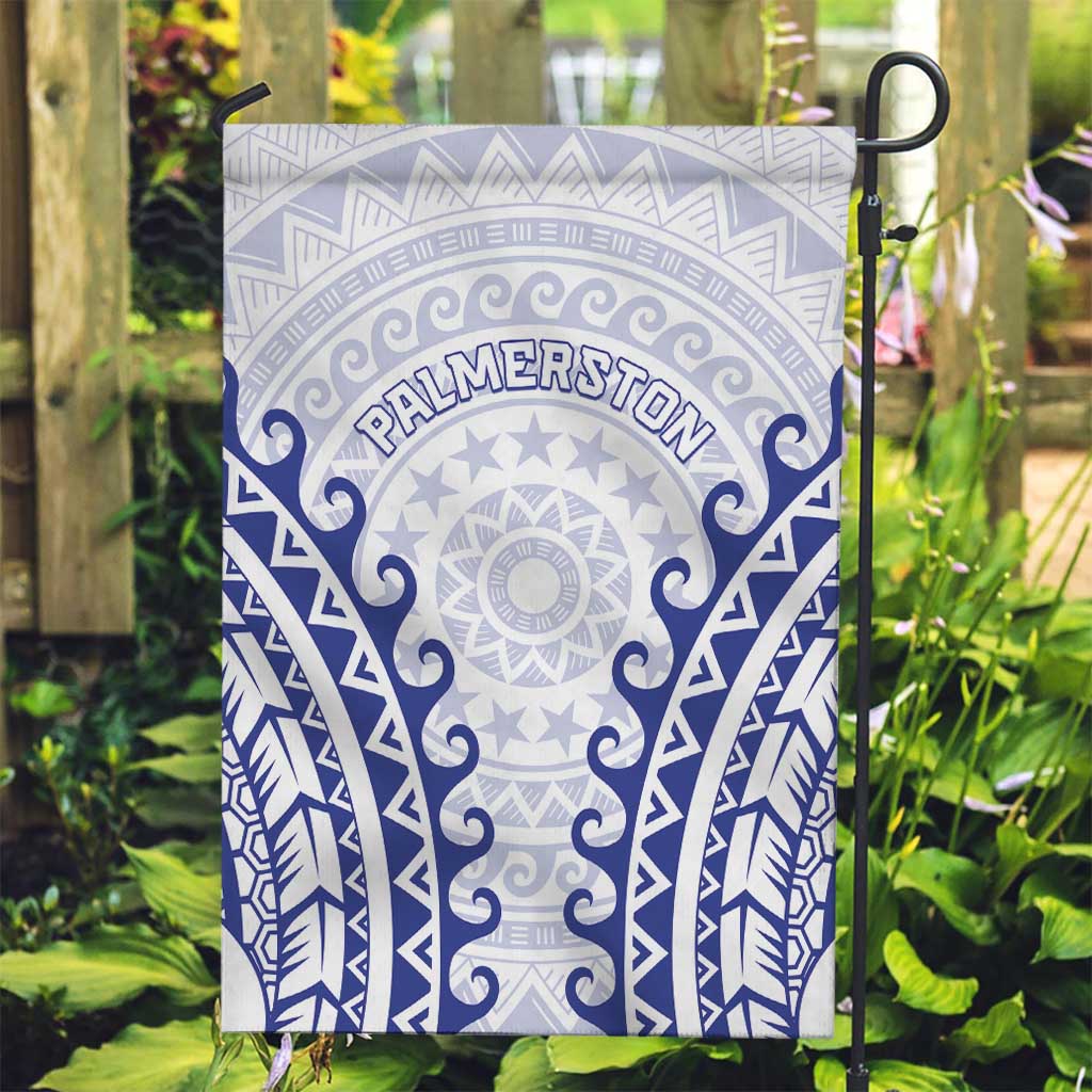 Cook Islands Palmerston Garden Flag Polynesian Tribal Tattoo LT05 Garden Flag Navy - Polynesian Pride