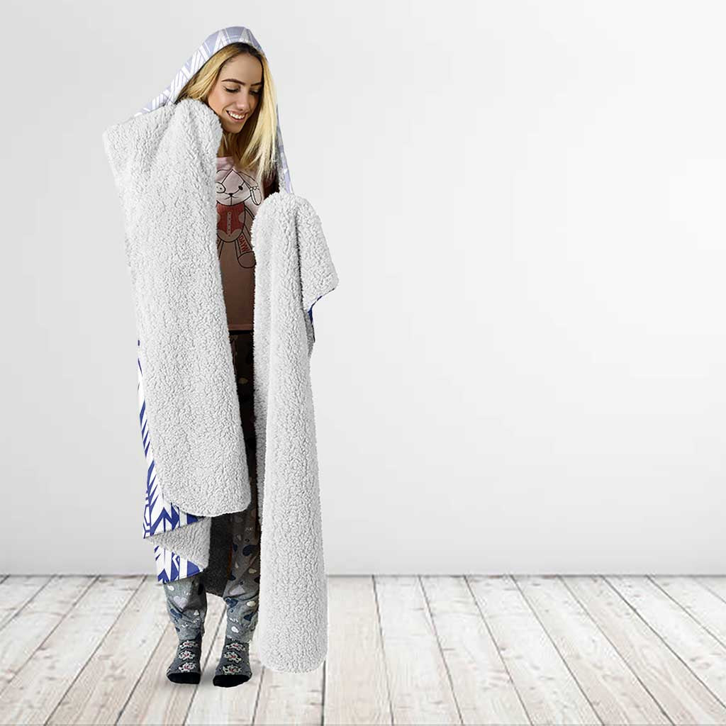 Cook Islands Palmerston Hooded Blanket Polynesian Tribal Tattoo LT05 - Polynesian Pride