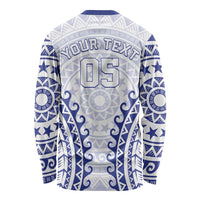 Custom Cook Islands Palmerston Long Sleeve Shirt Polynesian Tribal Tattoo LT05 - Polynesian Pride