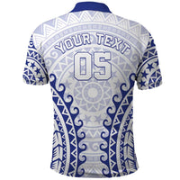 Custom Cook Islands Palmerston Polo Shirt Polynesian Tribal Tattoo LT05 - Polynesian Pride
