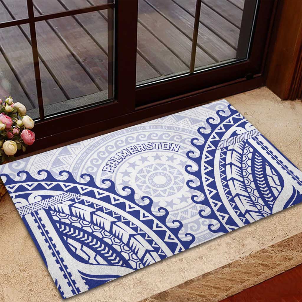 Cook Islands Palmerston Rubber Doormat Polynesian Tribal Tattoo LT05 - Polynesian Pride