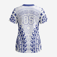 Custom Cook Islands Palmerston Scrub Top Polynesian Tribal Tattoo LT05 - Polynesian Pride