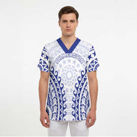 Custom Cook Islands Palmerston Scrub Top Polynesian Tribal Tattoo LT05 - Polynesian Pride