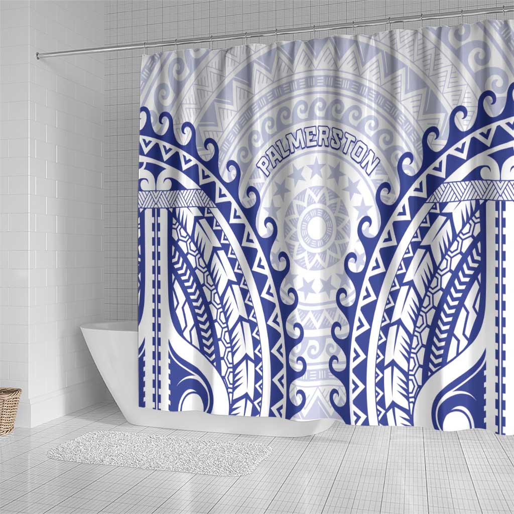 Cook Islands Palmerston Shower Curtain Polynesian Tribal Tattoo LT05 - Polynesian Pride