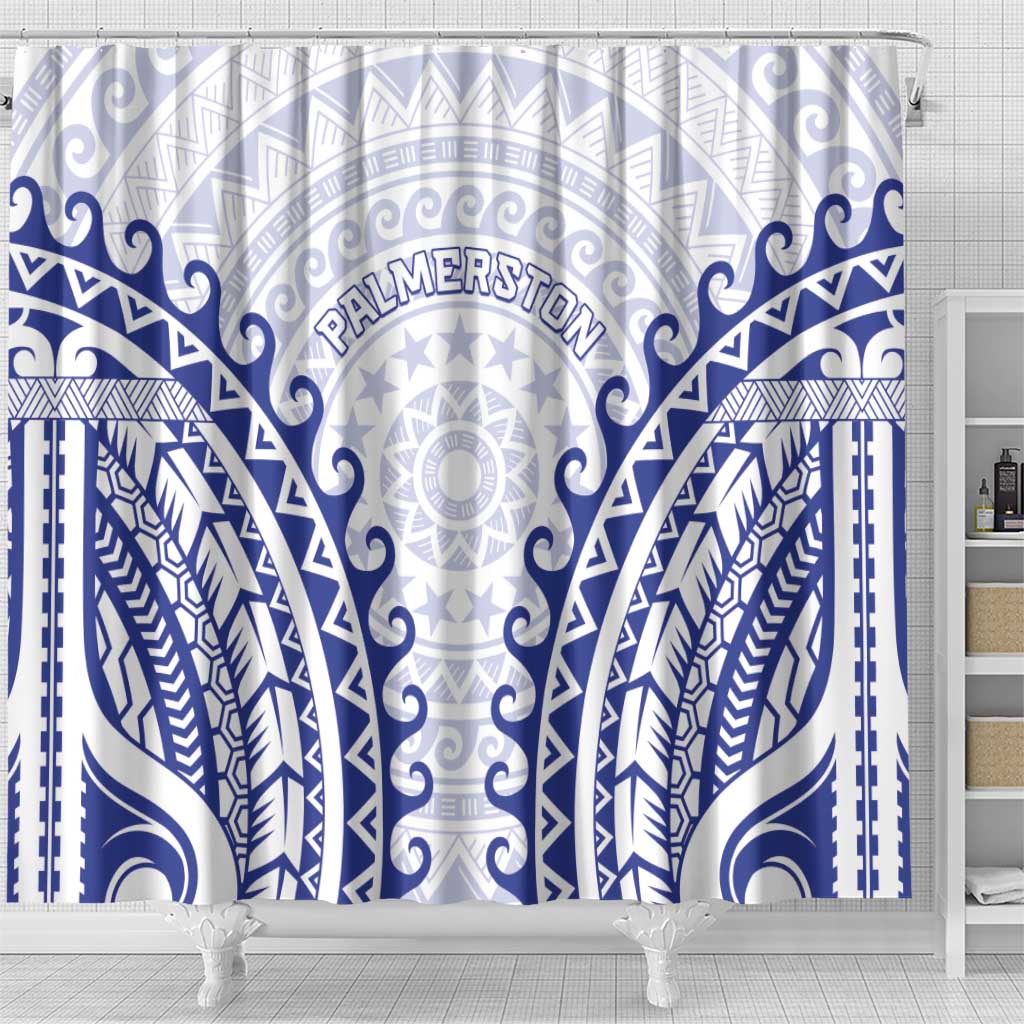 Cook Islands Palmerston Shower Curtain Polynesian Tribal Tattoo LT05 - Polynesian Pride