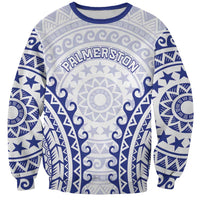Custom Cook Islands Palmerston Sweatshirt Polynesian Tribal Tattoo LT05 Unisex Navy - Polynesian Pride