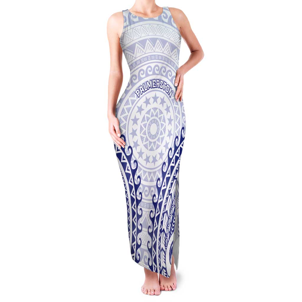 Custom Cook Islands Palmerston Tank Maxi Dress Polynesian Tribal Tattoo