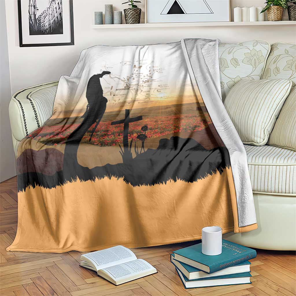 Australia And New Zealand ANZAC Day Blanket Battle Of Beersheba LT05 Beige - Polynesian Pride