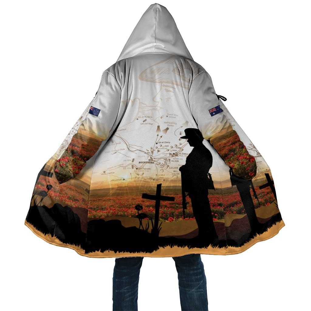 Australia And New Zealand ANZAC Day Cloak Battle Of Beersheba LT05 Unisex Beige - Polynesian Pride