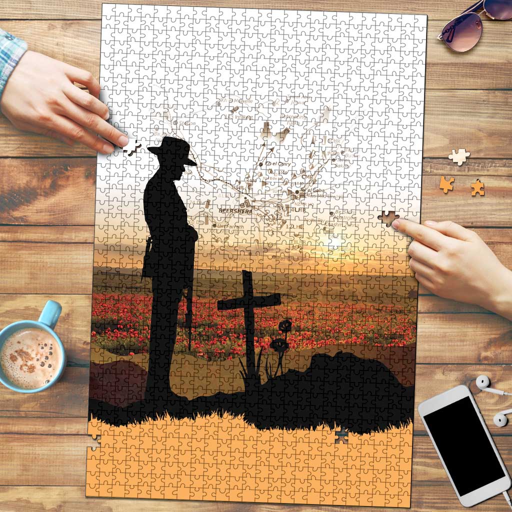 Australia And New Zealand ANZAC Day Puzzle Battle Of Beersheba LT05 Beige - Polynesian Pride