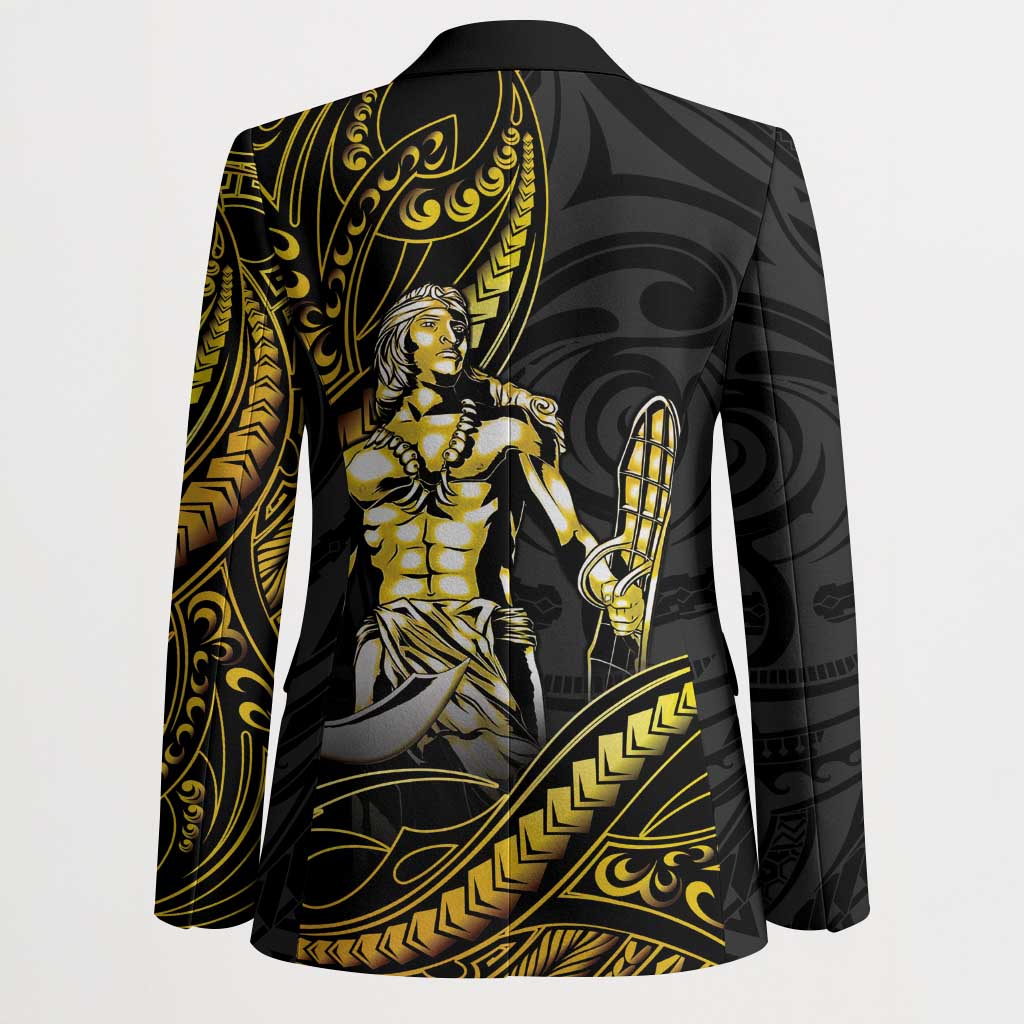 Filipinos Lapu Lapu Hero Blazer Gold Polynesian Tribal Tattoo LT05 - Polynesian Pride