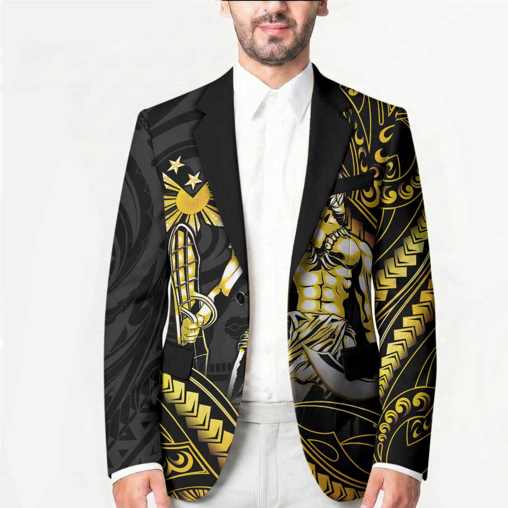 Filipinos Lapu Lapu Hero Blazer Gold Polynesian Tribal Tattoo LT05 - Polynesian Pride