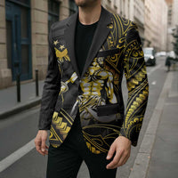 Filipinos Lapu Lapu Hero Blazer Gold Polynesian Tribal Tattoo LT05 - Polynesian Pride