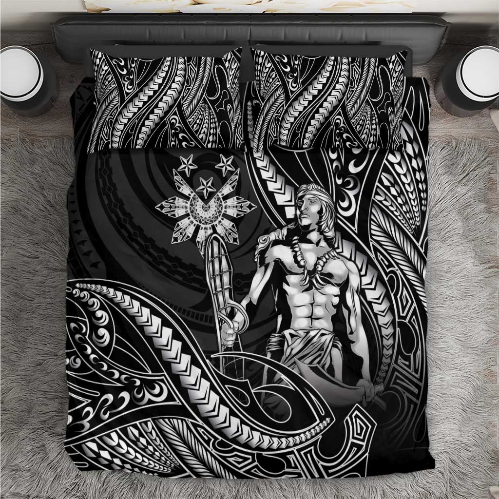 Filipinos Lapu Lapu Hero Bedding Set Black Polynesian Tribal Tattoo LT05 Black - Polynesian Pride