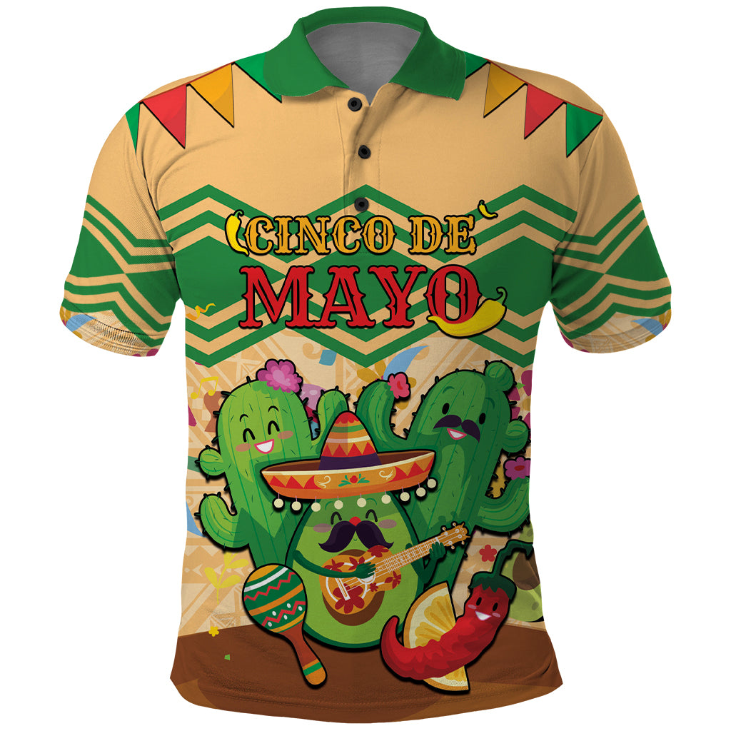 Personalised Hawaii Cinco De Mayo Polo Shirt Funny Style LT05 Brown - Polynesian Pride