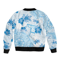 Happy Fiji Girmit Day Bomber Jacket Fijian Tapa With Mandala Pattern LT05 - Polynesian Pride