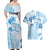 Happy Fiji Girmit Day Couples Matching Off Shoulder Maxi Dress and Hawaiian Shirt Fijian Tapa With Mandala Pattern