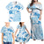 Happy Fiji Girmit Day Family Matching Off Shoulder Maxi Dress and Hawaiian Shirt Fijian Tapa With Mandala Pattern