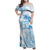 Happy Fiji Girmit Day Family Matching Off Shoulder Maxi Dress and Hawaiian Shirt Fijian Tapa With Mandala Pattern