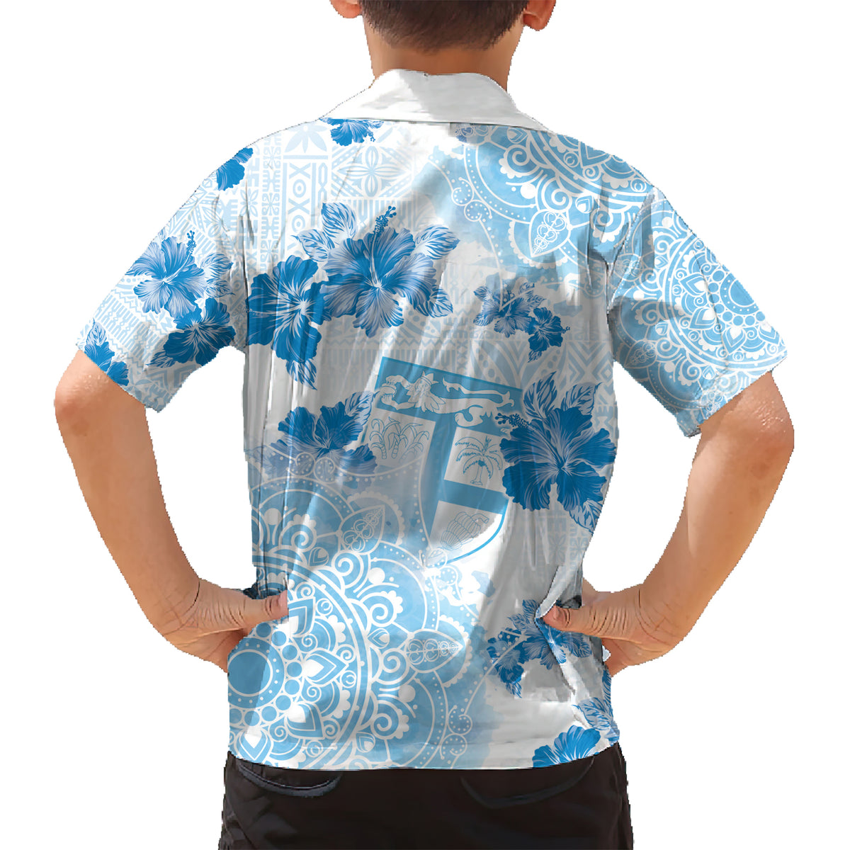 Happy Fiji Girmit Day Kid Hawaiian Shirt Fijian Tapa With Mandala Pattern LT05 - Polynesian Pride