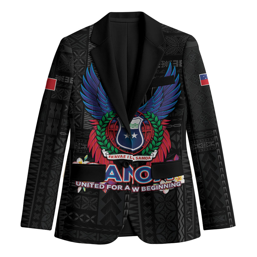 Samoa 64th Independence Anniversary Blazer LT05 Unisex Black - Polynesian Pride