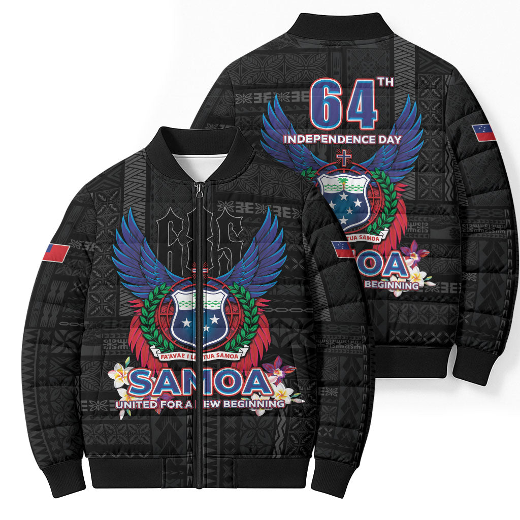 Samoa 64th Independence Anniversary Bomber Puffer Jacket LT05 - Polynesian Pride