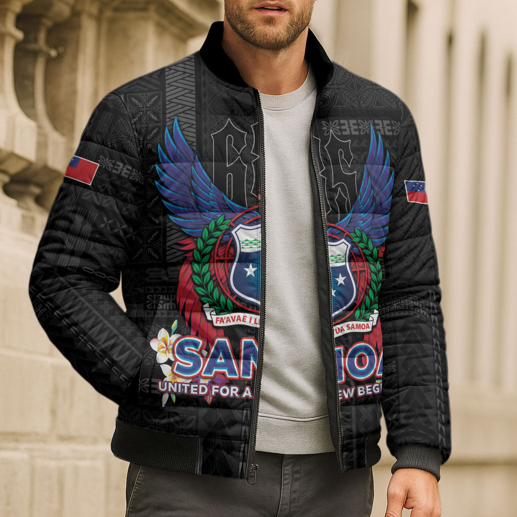 Samoa 64th Independence Anniversary Bomber Puffer Jacket LT05 - Polynesian Pride