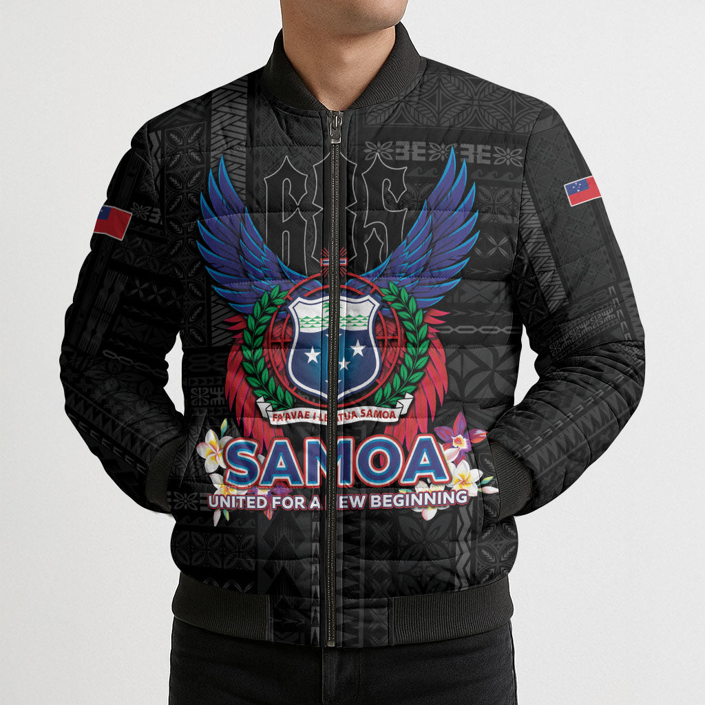 Samoa 64th Independence Anniversary Bomber Puffer Jacket LT05 - Polynesian Pride
