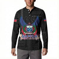 Samoa 64th Independence Anniversary Button Sweatshirt LT05 - Polynesian Pride