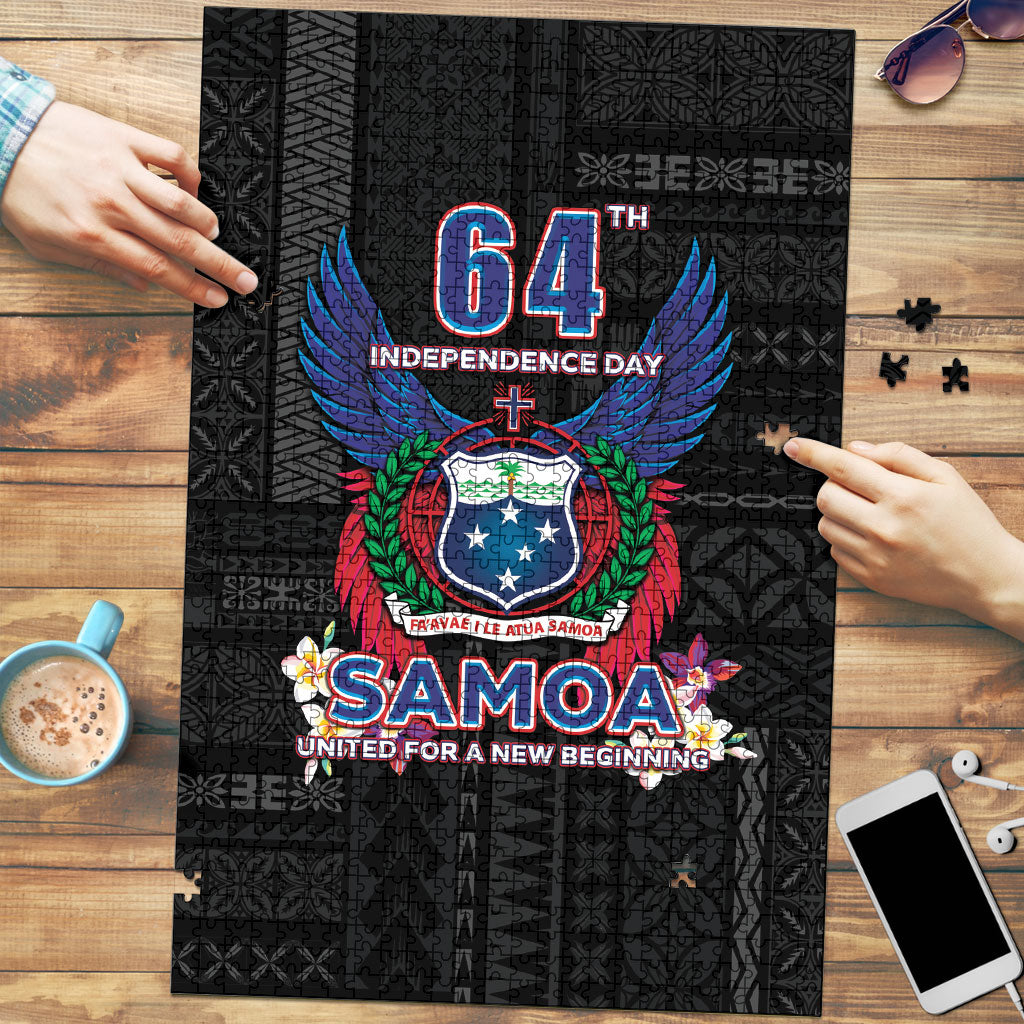 Samoa 64th Independence Anniversary Puzzle LT05 Black - Polynesian Pride