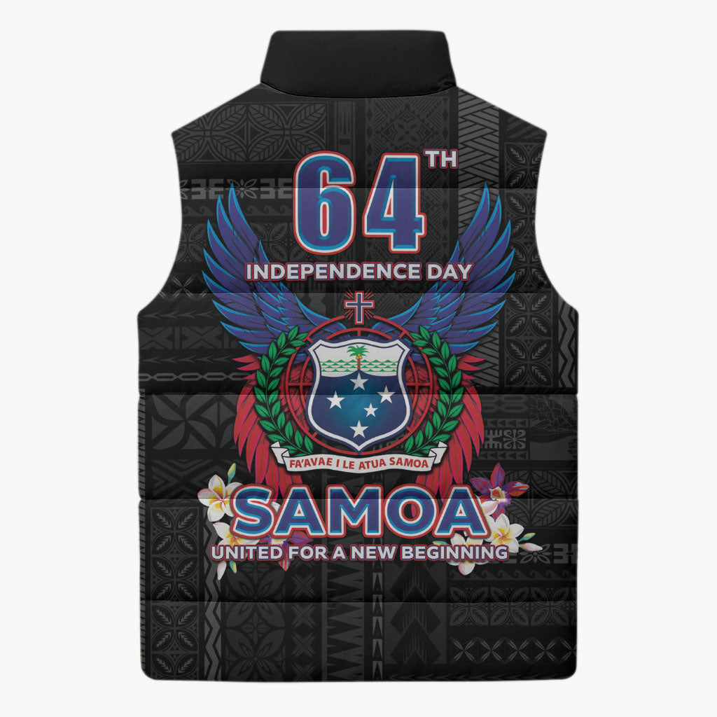 Samoa 64th Independence Anniversary Sleeveless Puffer Jacket LT05 - Polynesian Pride