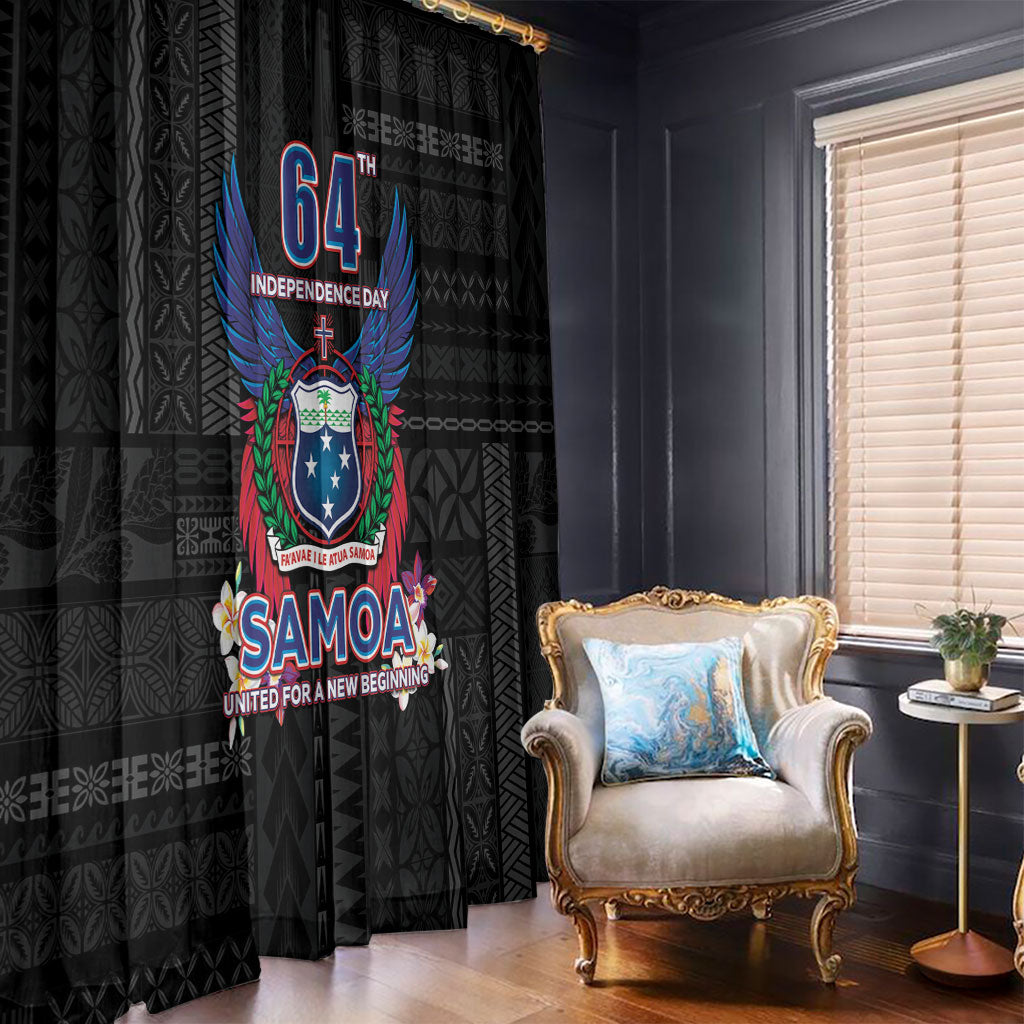 Samoa 64th Independence Anniversary Window Curtain LT05 - Polynesian Pride