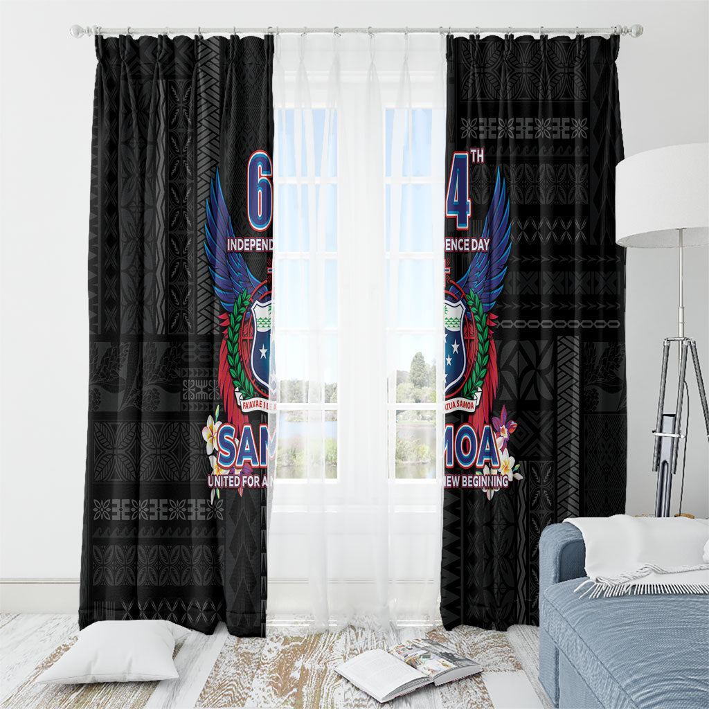 Samoa 64th Independence Anniversary Window Curtain LT05 - Polynesian Pride