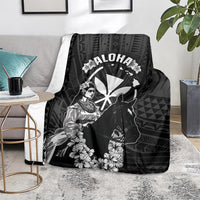Hawaii King Kamehameha Day Parade Blanket With Pa'u Riders Plumeria Kakau Tribal Pattern LT05 - Polynesian Pride